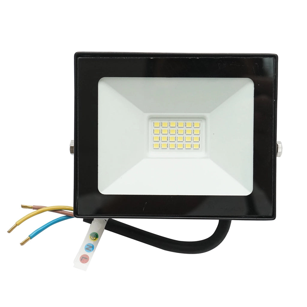 Proiettore LED da 20 W, 6400 K, 1800 lm, alimentazione 220-240 V, 110 x 90 x 26 mm, grado di protezione IP65. Breckner Germany