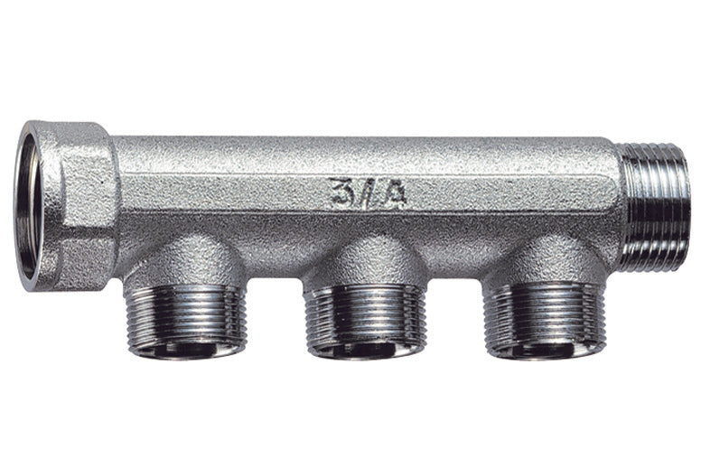 COLLETTORE CROMATO A 3 DERIVAZIONI  (FAR)- M.F. 3/4- FAR- pezzi 1