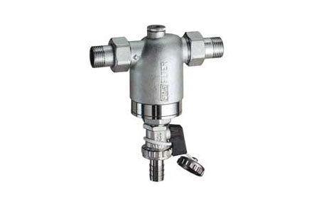 FILTRO PER IMPIANTI SANITARI CON ATTACCHI MANOMETRO MM CROMO- 1/2- FAR- pezzi 1