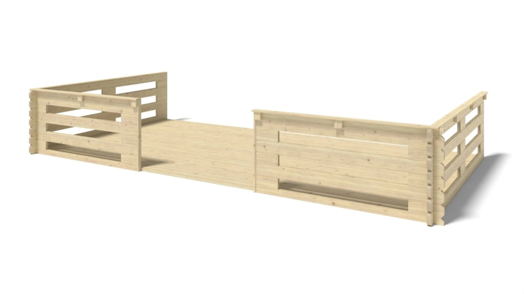 Veranda - 18 m2 - 6m x 3m - colore: naturale - DOM558 - ALTANKA