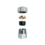 NIPLEX FEMMINA CROMATO C/MONOCONO IN GOMMA PER RAME- 3/4 x 18- FAR- pezzi 1