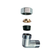 GOMITO MASCHIO CROMATO C/MONOCONO IN GOMMA PER RAME- 1/2 x 18- FAR- pezzi 1