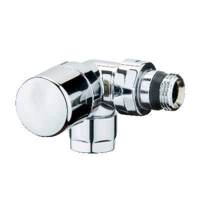 VALVOLA D'ARREDO AD ANGOLO DX TERMOSTATIZZABILE CROMO-LUCIDO- 1/2- S.F.- pezzi 1
