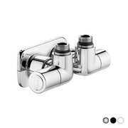 VALVOLA TERMOSTATIZZABILE DETENTORE A DOPPIA SQUADRA VERSIONE SX- 1/2 23 p.1,5  Cromo- CALEF- pezzi 1