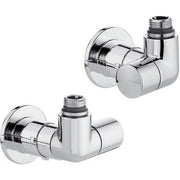 VALVOLA TERMOSTATIZZABILE + DETENTORE DOPPIA SQUADRA CROMO  VERSIONE S- 1/2 23 p. 1,5 Cromo- CALEF- pezzi 1