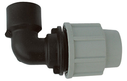 GOMITO A 90  ° FEMMINA PLASSON PER TUBO POLIETILENE- 1 x 32- PLASS- pezzi 1