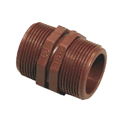 NIPPLE DOPPIO IN PP MARRONE- 1/2- BUCCH- pezzi 1