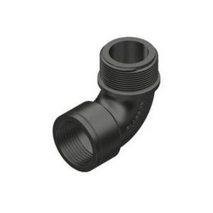 GOMITO FILETTATO A 90  ° MASCHIO-FEMMINA- 1- PLASS- pezzi 1