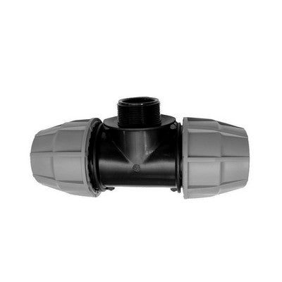 TEE MASCHIO A 90  ° IKARO RACCORDO PER POLIETILENE- 32 x 1/2 x 32- IKARO- pezzi 1