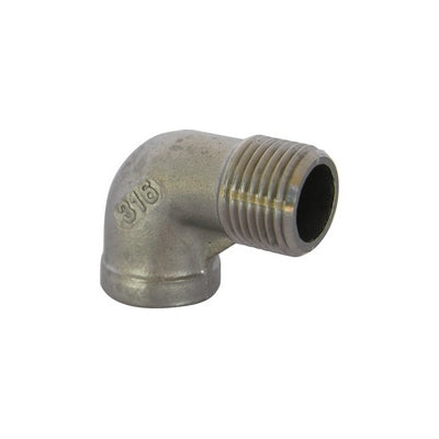 GOMITO A 90  ° MF ACCIAIO INOX- 3/8- IKARO- pezzi 1