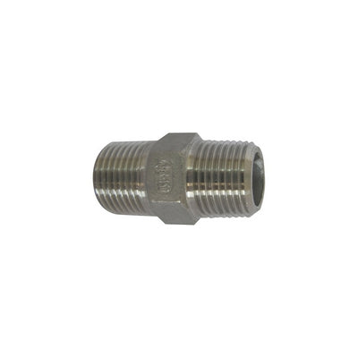 NIPPLE MM ACCIAIO INOX- 3/8- IKARO- pezzi 1
