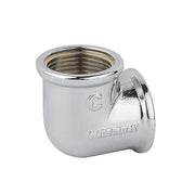 GOMITO FF OTTONE CROMO- 3/8- CAVAL- pezzi 10