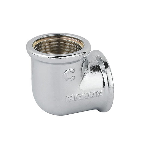 GOMITO FF OTTONE CROMO- 1/2- CAVAL- pezzi 10