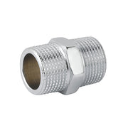 NIPPLE DOPPIO PROLUNGATO MM OTTONE CROMO- 1/2- CAVAL- pezzi 10