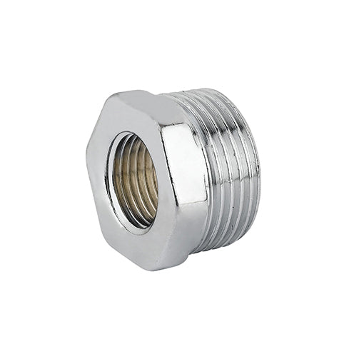 RIDUZIONE ESAGONALE MF OTTONE CROMO- 1/2 x 1/4- CAVAL- pezzi 10