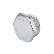 TAPPO MASCHIO CON ESAGONO OTTONE CROMO- 1- CAVAL- pezzi 10