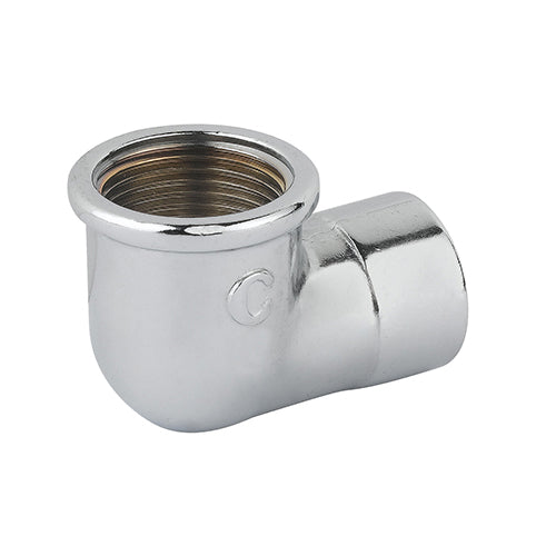 GOMITO RIDOTTO FF OTTONE CROMO- 3/4 x 1/2- CAVAL- pezzi 10