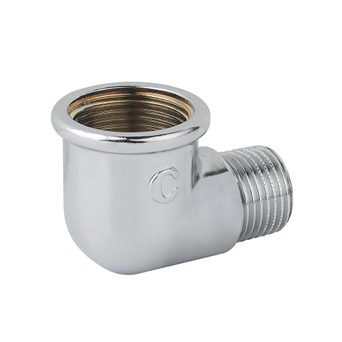 GOMITO RIDOTTO FM OTTONE CROMO- 3/4 x 1/2- CAVAL- pezzi 10