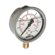 MANOMETRO A BAGNO DI GLICERINA MG1- INOX 63- 10 bar- WATTS- pezzi 1