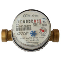 CONTATORE PER ACQUA CALDA SUPER DRY ASCIUTTO CMS- 1/2- CMS- pezzi 1