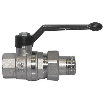 VALVOLA A SFERA PER COLLETTORE MF CON BOCCHETTONE E LEVA- 1/2''  DN 15  PN 64- BUGAT- pezzi 1
