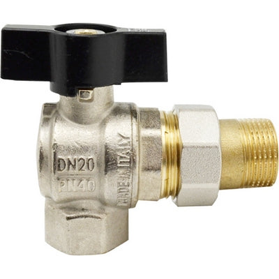 VALVOLA A SFERA A SQUADRA PER COLLETTORE- 1/2  DN 15  PN 40- EFFEB- pezzi 1