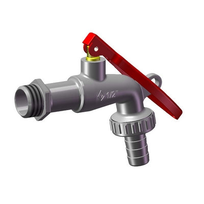 RUBINETTO PORTAGOMMA LUCCHETTABILE- 1/2''  DN 10  PN 16- BUGAT- pezzi 1