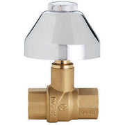VALVOLA A SFERA DA INCASSO FF CON CAPPUCCIO E CAMPANA CROMATI- 1/2  DN 15  PN 40- FIV- pezzi 1