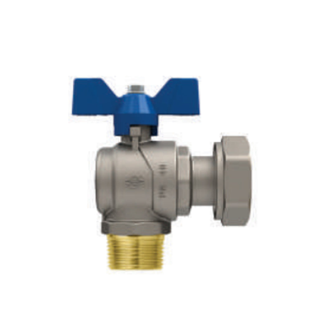 VALVOLA A SFERA CON FARFALLA A SQUADRA EVOLUTION MASCHIO DADO GIREVOLE- 3/4 x 3/4  DN 20  PN 40- FIV- pezzi 1