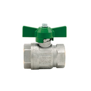 VALVOLA A SFERA IDEAL DVGW FF  PASSAGGIO TOTALE CON FARFALLA- 1/2 (DN 15) 50 bar / 725 psi- ITAP- pezzi 1