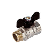 VALVOLA A SFERA MF MISTRAL PASSAGGIO STANDARD CON FARFALLA- 1/2  DN 14  PN 40- TIEMM- pezzi 1