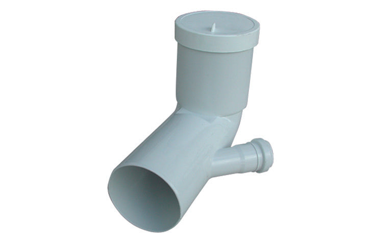 CURVA BIANCA WC PROLUNGATA ATTACCO BICCHIERE SX  VALSIR- Diam. 110 / 50- VALSI- pezzi 1