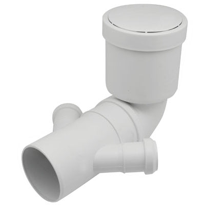CURVA WC PROLUNGATA CON DOPPIO ATTACCO- Diam. 90/50- VALSI- pezzi 1