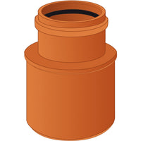 AUMENTO PIATTO 63/75 PVC ARANCIO- Diam. 63F/75M- NICOL- pezzi 1