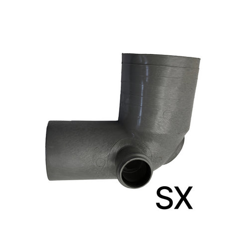 CURVA WC D. 100 1 ATTACCO- Diam. 40 Destro- ESCLU- pezzi 1