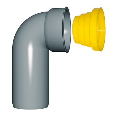 CURVA TECNICA PROLUNGA C/TAPPO PROTEZIONE- Diam. 40/46- NICOL- pezzi 1