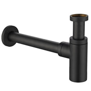 SIFONE D'ARREDO TONDO- 1 1/4 Nero Opaco- Remer- pezzi 1