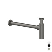 SIFONE D'ARREDO TONDO- 1 1/4 Nichel Spazzolato Opac- Remer- pezzi 1