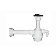 SIFONE PVC 1 VIA C / PILETTA E SCARICO LAVATRICE C/CANOTTO- 11/4- DH- pezzi 1