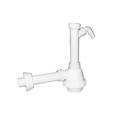 SIFONE PVC 1 VIA S / PILETTA E SCARICO LAVATRICE- 11/2 Diam. 40- DH- pezzi 1