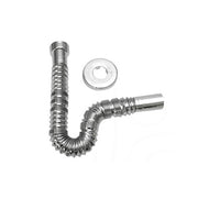 TUBO ESTENSIBILE MAGIKONE CROMATO CON ROSONE- 1 1/2 x 40- BONOM- pezzi 1