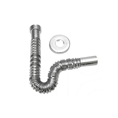 TUBO ESTENSIBILE MAGIKONE CROMATO CON ROSONE- 1 1/2 x 40- BONOM- pezzi 1