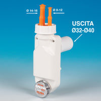 SIFONE LAVATRICE SALVA SPAZIO NT CLIMA- D. 8-12 / D. 14-16- LIRA