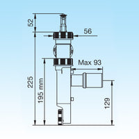 SIFONE LAVATRICE SALVA SPAZIO NT CLIMA- D. 8-12 / D. 14-16- LIRA