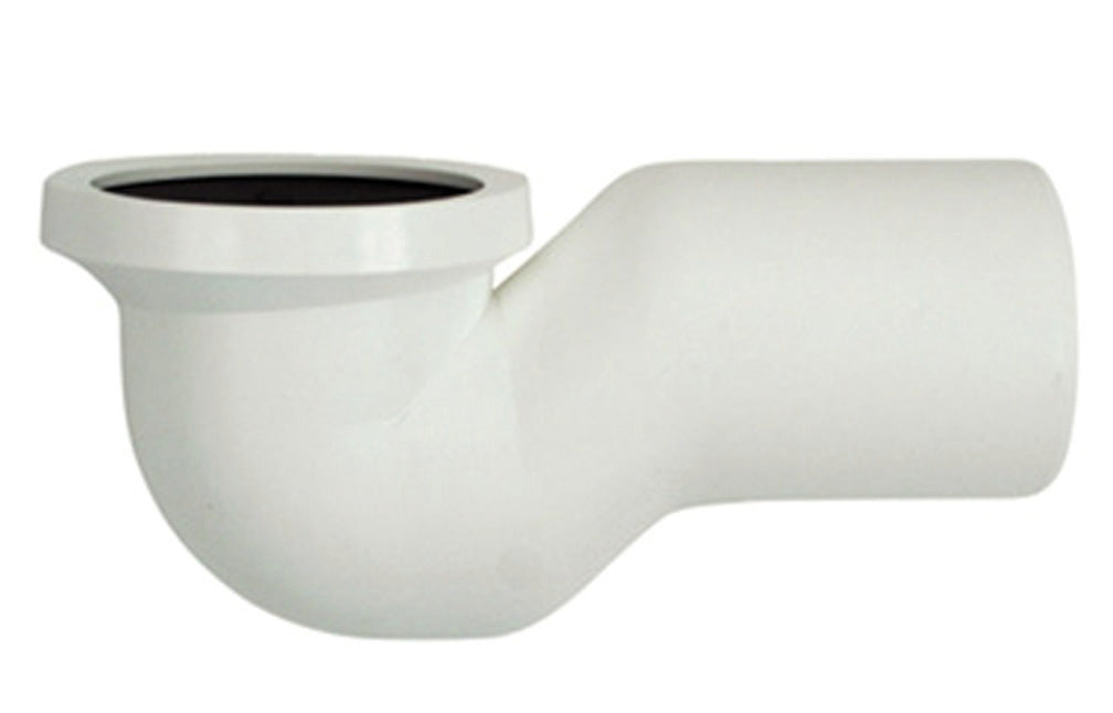 CURVA SOTTOVASO IN PLASTICA RIGIDA BIANCA- Diam. 110- DH- pezzi 1