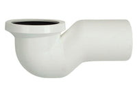 CURVA SOTTOVASO IN PLASTICA RIGIDA BIANCA- Diam. 110- DH- pezzi 1