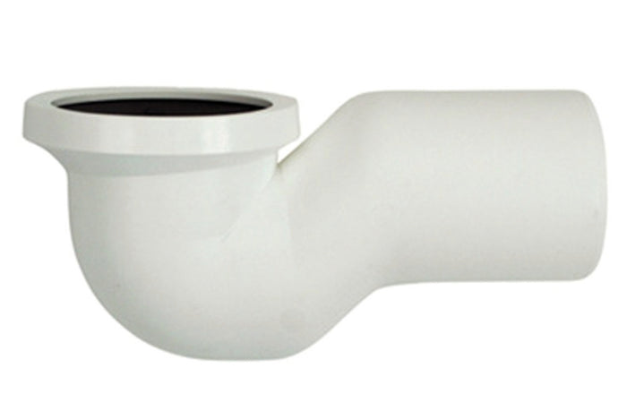 CURVA SOTTOVASO IN PLASTICA RIGIDA BIANCA- Diam. 110- DH- pezzi 1