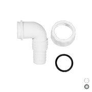 PIPETTA CURVA PER SCARICO LAVATRICE LAVASTOVIGLIE PP- 1 Cromo- GOPLA- pezzi 1