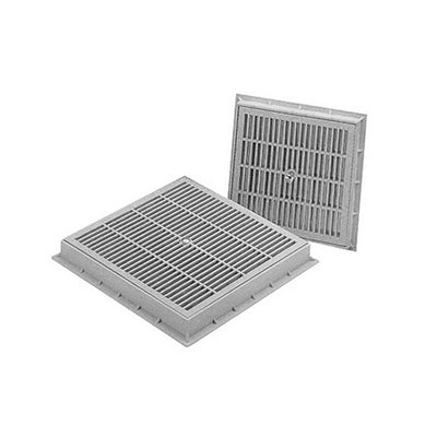 CHIUSINO GRIGLIATO CARRABILE IN PP- mm. 400 x 400- ESCLU- pezzi 1