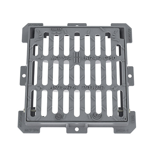 CADITOIA PIANA IN GHISA C250- cm 39 x 39- MCP- pezzi 1